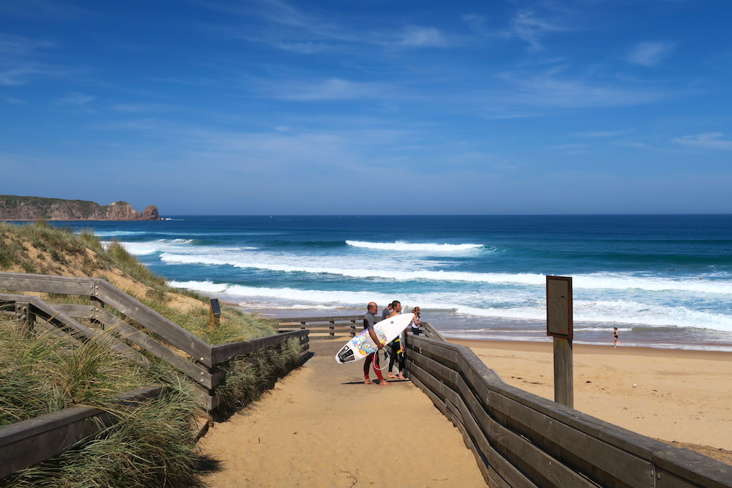 surfing beaches in Victoria, Surfing Woolamai Beach, Phillip Island