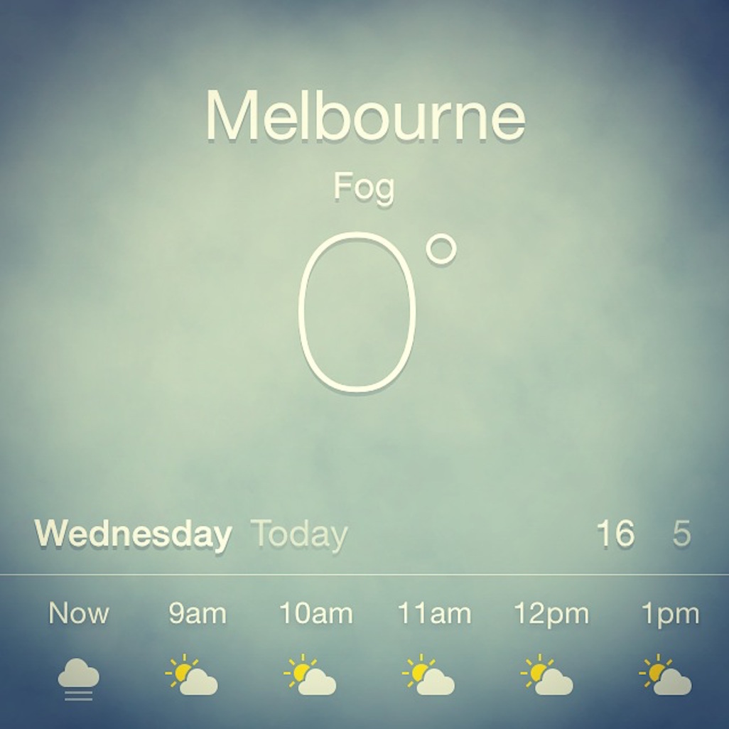 Moving to Melbourne, Melbourne weather