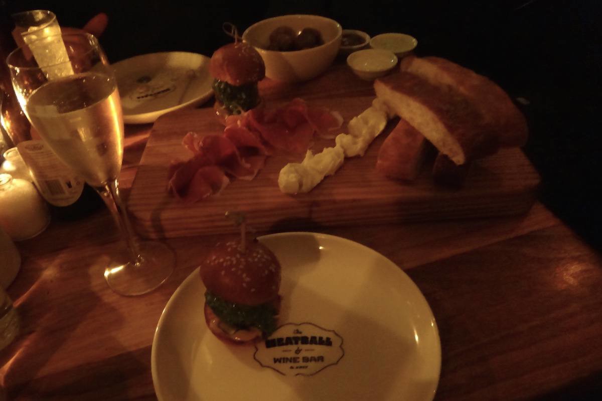Meatball & Wine Bar: cloudy with a certainty of meatballs