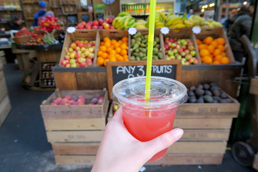 London travel ideas, juice, Borough Market, London