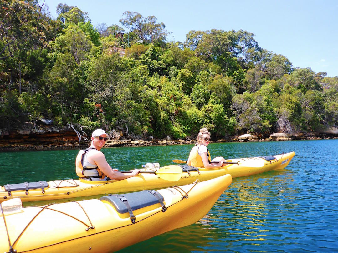Exploring Sydney Harbour in a sea kayak is a must do