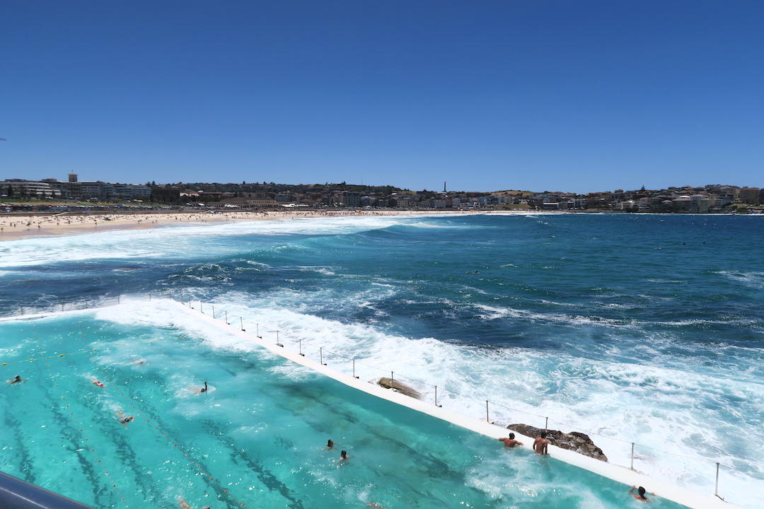 Bondi to Coogee coastal walk, Icebergs swimming pool, Bondi, Sydney, Australia