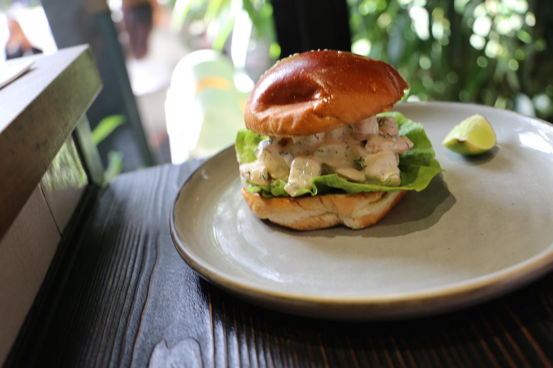 Prawn burger, Top Paddock, Church Street, Richmond, Melbourne