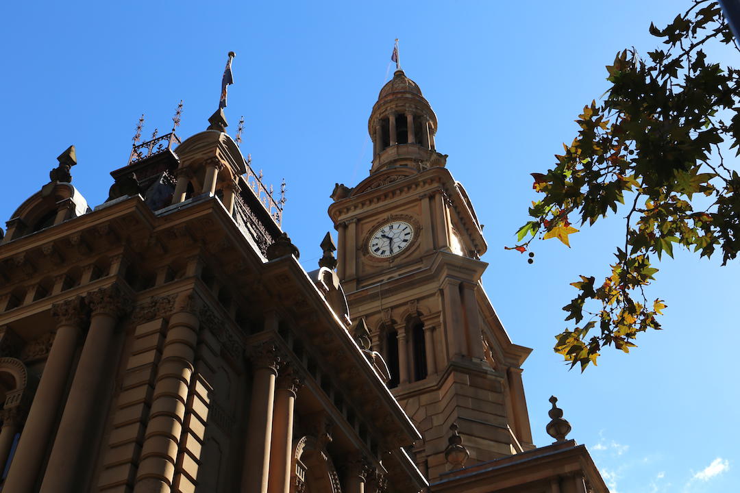A free walking tour of Sydney, Sydney Town Hall, George Street, Sydney