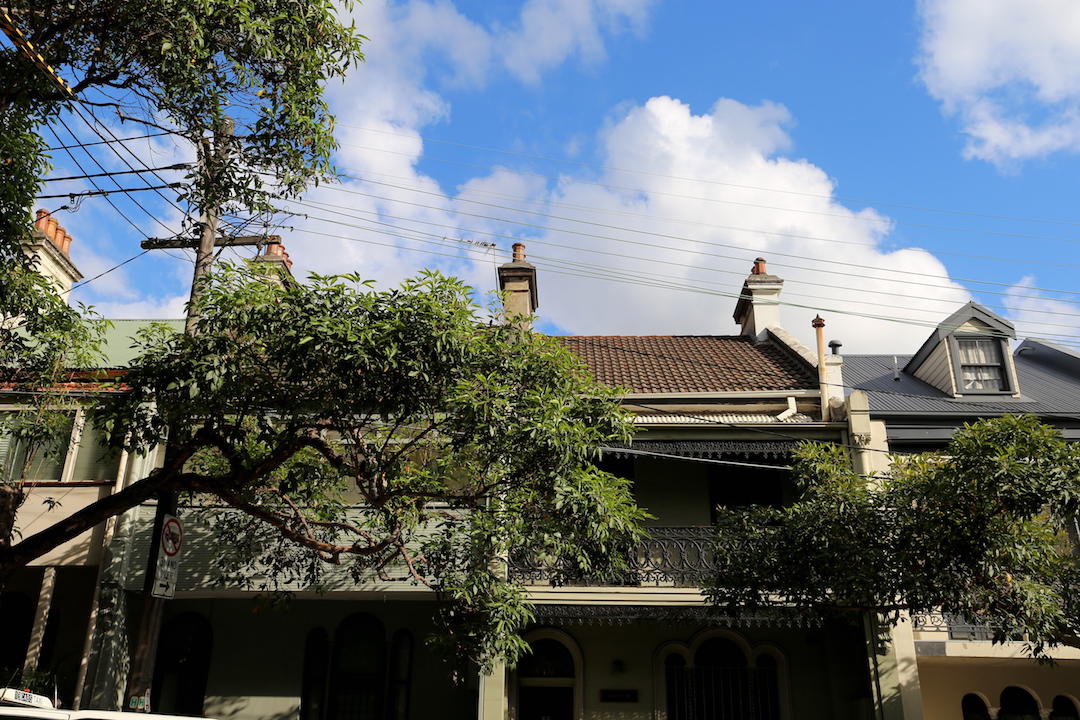 Terrace houses, Albion Street, Surry Hills, Sydney