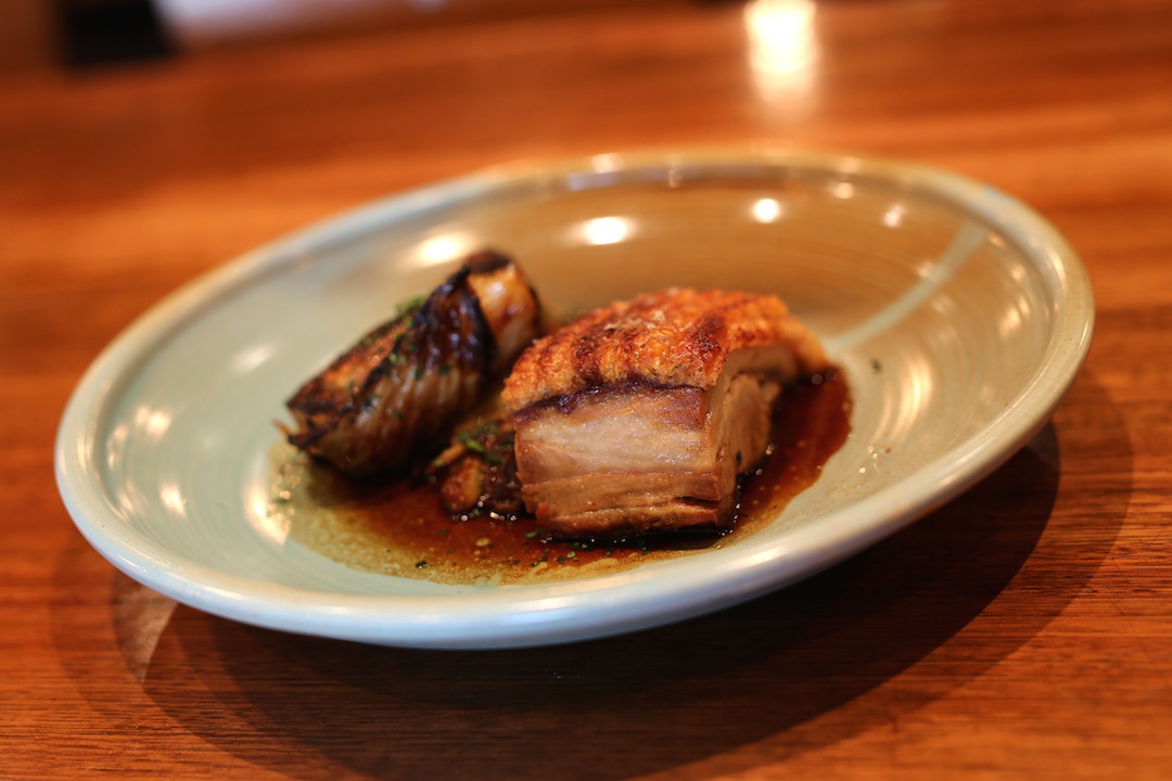 Pork belly, Press Food and Wine, Waymouth Street, Adelaide