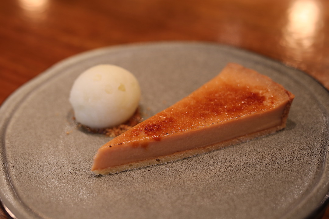 Rhubarb tart, Press Food and Wine, Waymouth Street, Adelaide