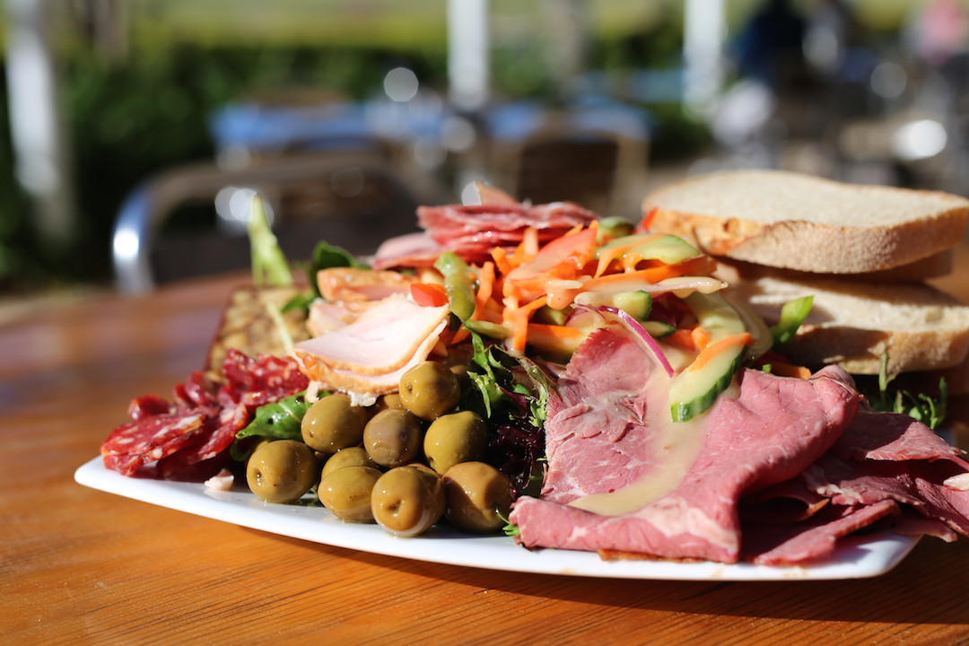 Meat and cheese platter, Lovedale Smokehouse, Lovedale, Hunter Valley