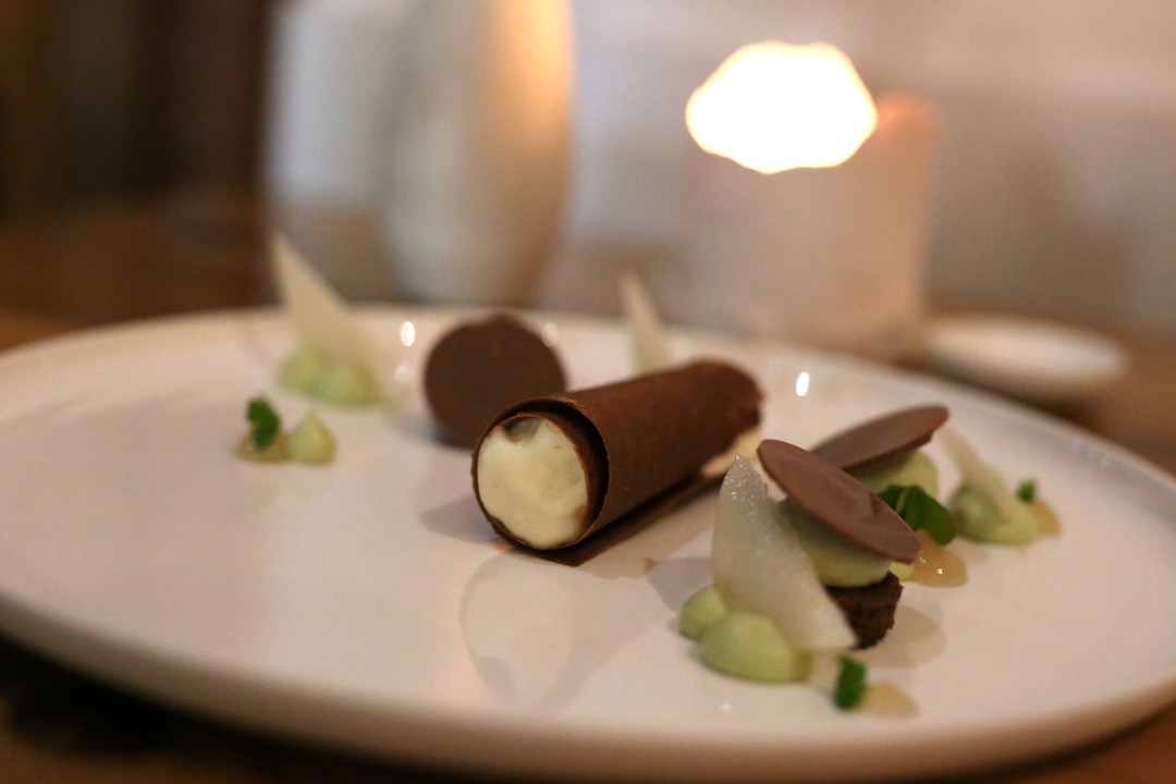 Chocolate dessert, Moxhe seafood restaurant, Bronte, Sydney
