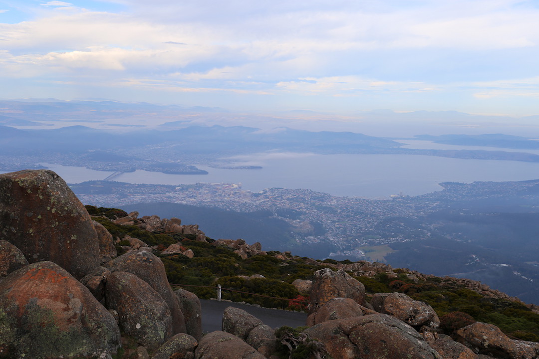 View from Mount Wellington, Hobart, Tasmania