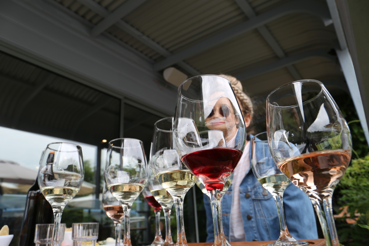 Wine tasting, Puddleduck Winery, Coal River Valley, Hobart, Tasmania