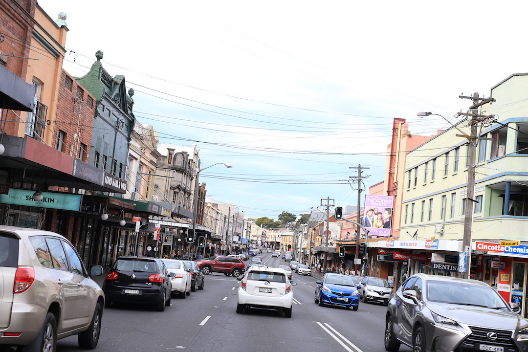 Driving in Sydney, King Street, Newtown, Sydney