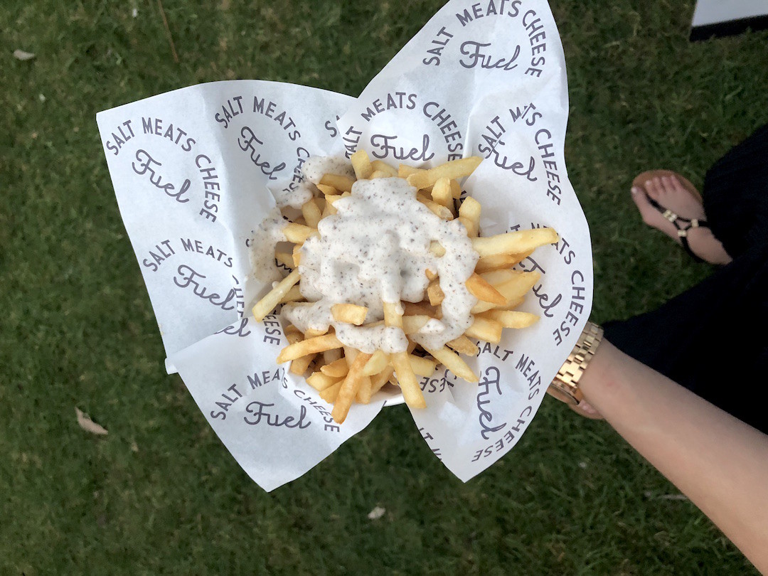 Truffle fries, Bondi Openair Cinema, Bondi Beach, Sydney