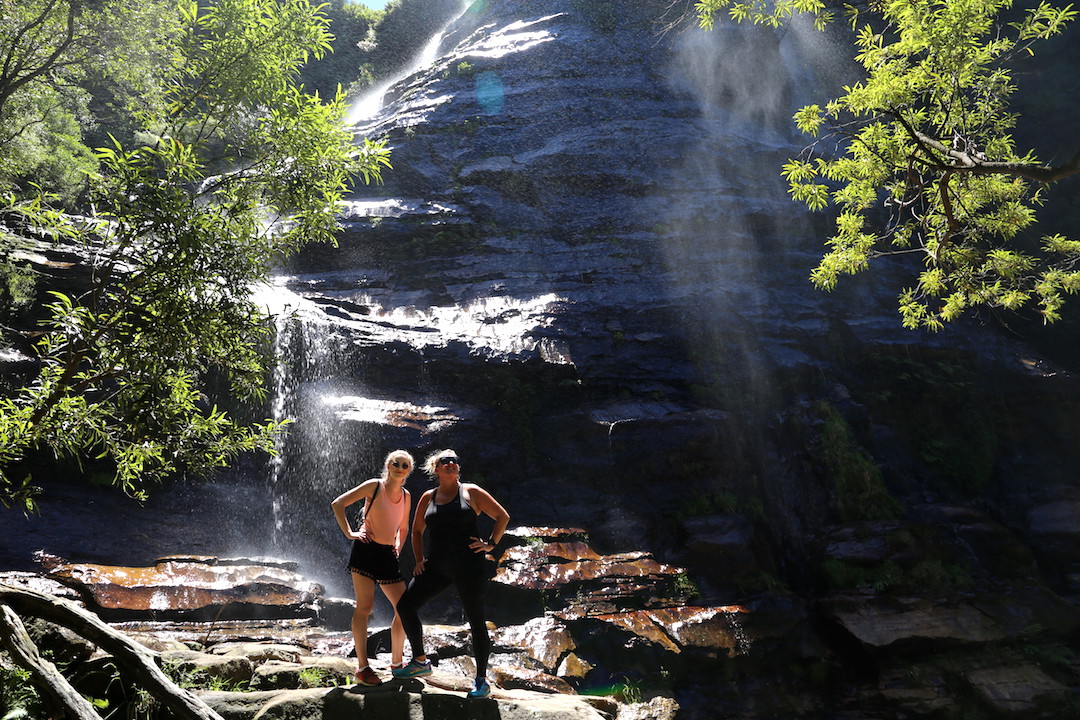 Bel and I, Leura Cascades, Blue Mountains