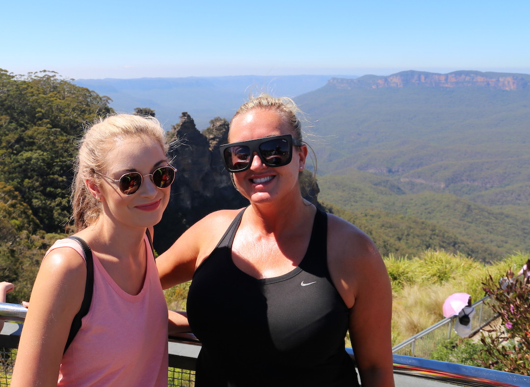 Bel and I, Three Sisters, Echo Point Lookout, Katoomba, Blue Mountains