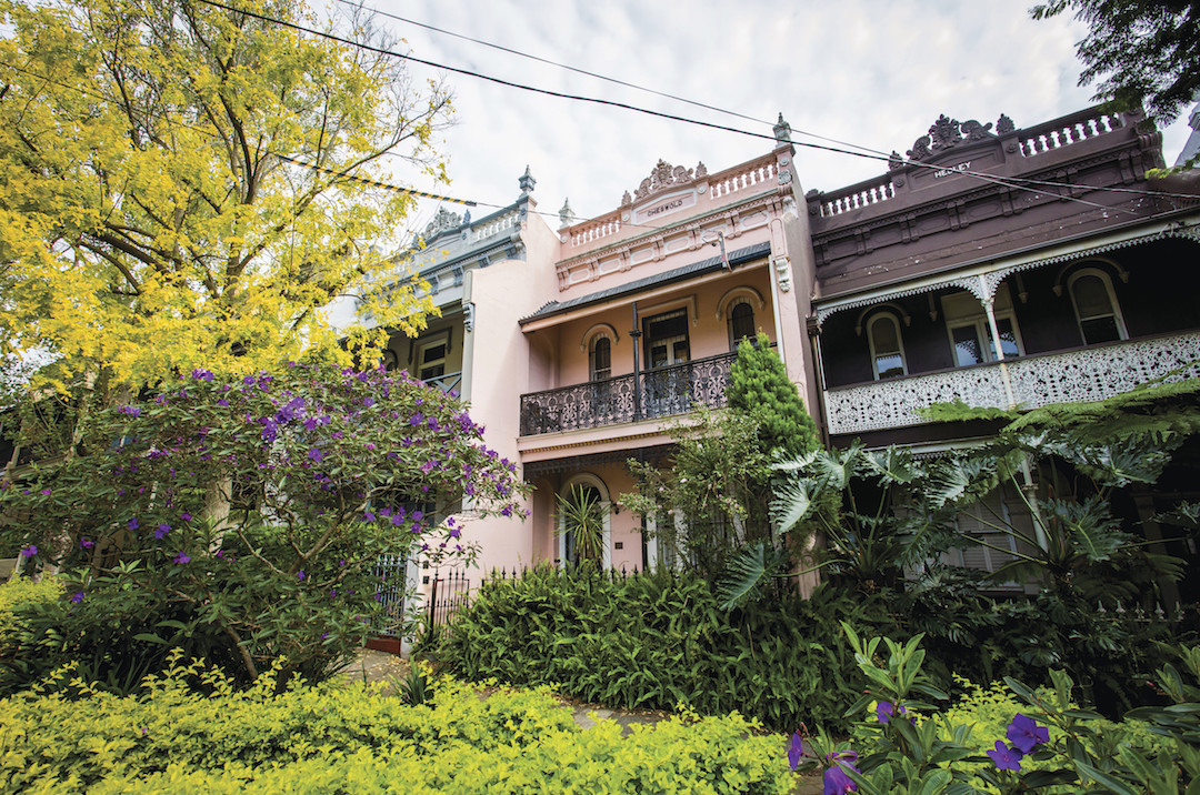 Victorian terraces throughout the leafy inner Sydney suburb of Paddington.