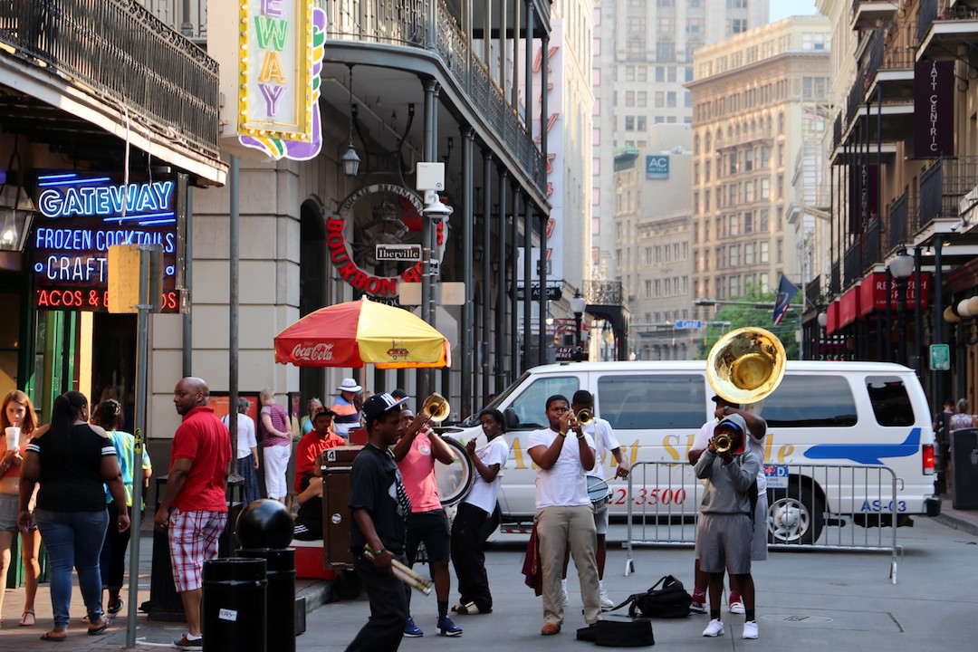 Jazz street music, Bourbon Street, New Orleans