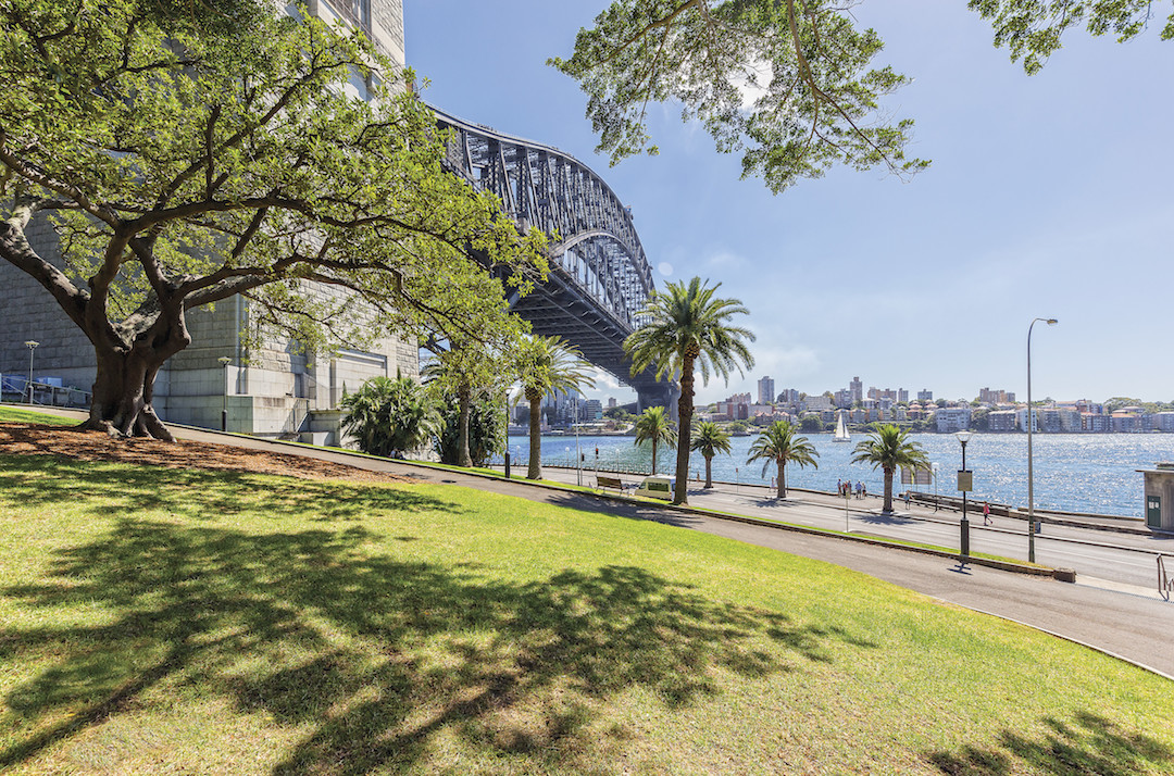 Sydney Harbour views from Hickson Road Reserve.