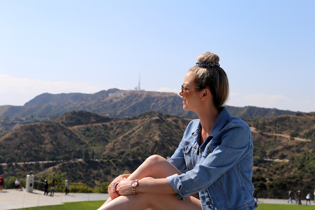 Kim Lamb, travel blogger, Griffith Observatory, Los Angeles, USA