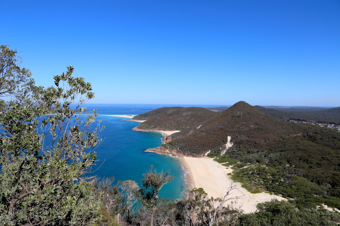 View over Zenith Beach, Port Stephens, New South Wales