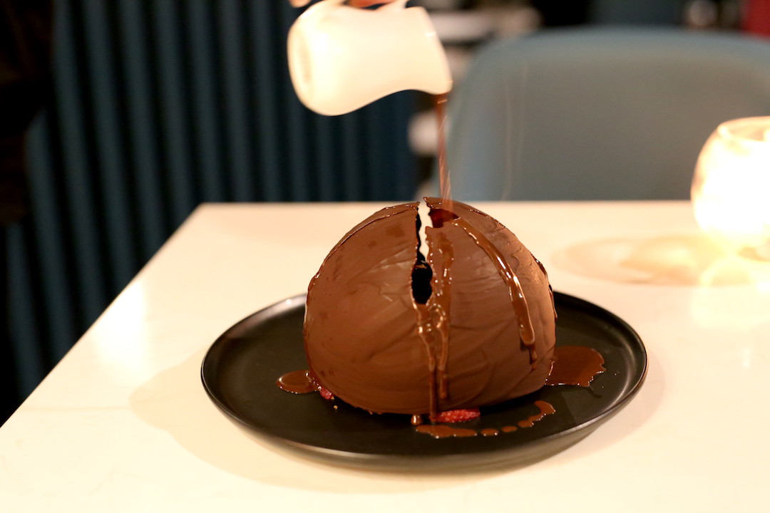 Deep fried ice cream with Nutella sauce, Hulu King Street Wharf, Darling Harbour, Sydney