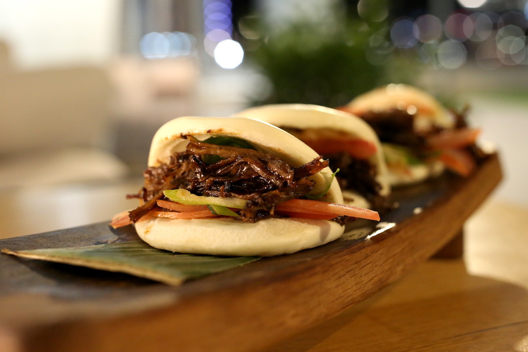 Wagyu sliders, Planar restaurant, Darling Harbour, Sydney