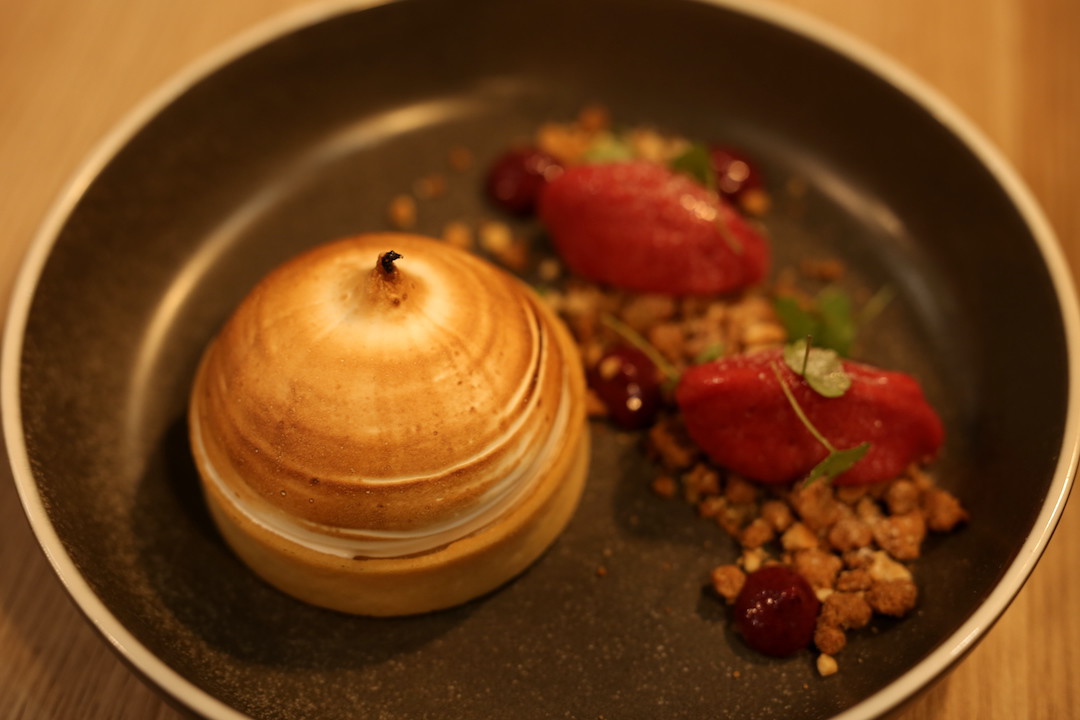 Lemon meringue dessert, La Favola, King Steet, Newtown, Sydney