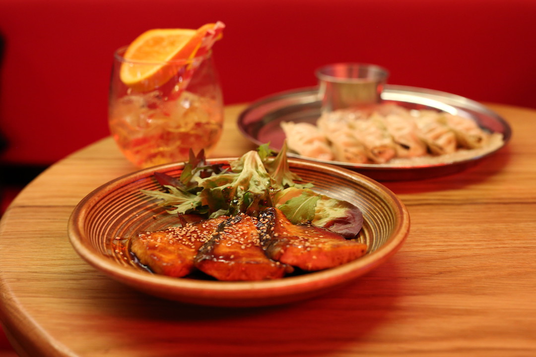 Salmon tartare, Bang Bang, Steam Mill Lane, Darling Square, Sydney