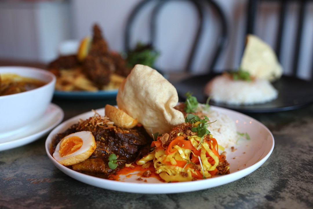 Beef rendang and rice, Rumpus Room, Darlinghurst, Sydney