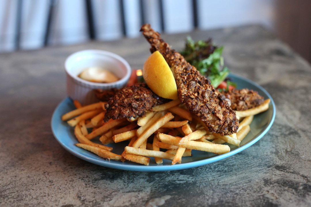 Fish and chips, Rumpus Room, Darlinghurst, Sydney