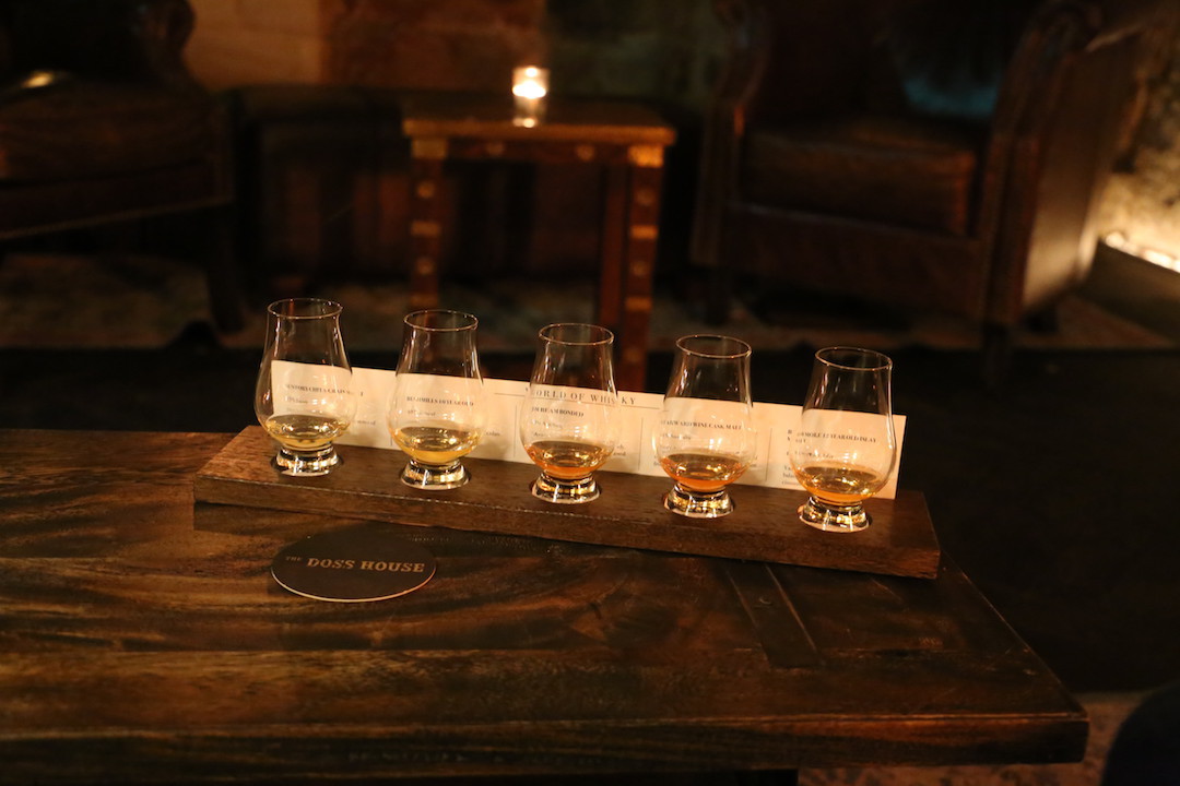 whisky flight, The Doss House, The Rocks, Sydney