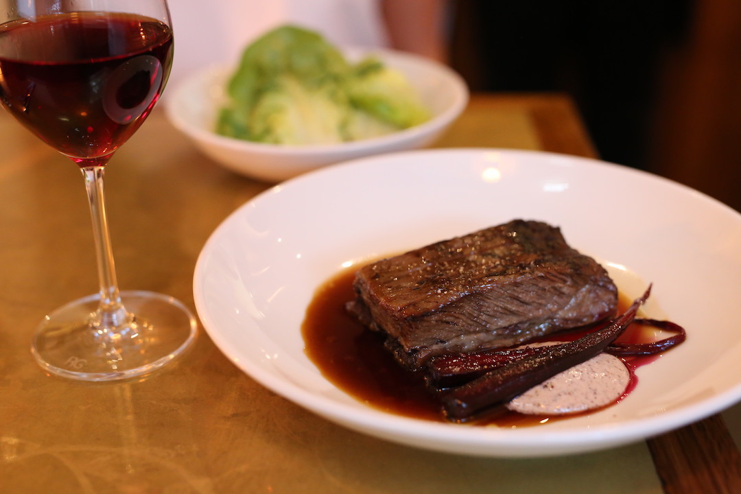 Beef ribs and lettuce, Arthur restaurant, Surry Hills, Sydney