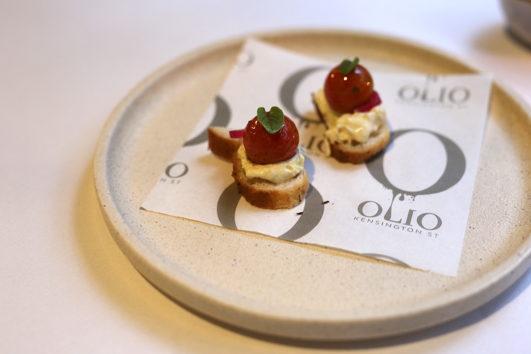 Appetiser, Olio Kensington Street, Chippendale, Sydney