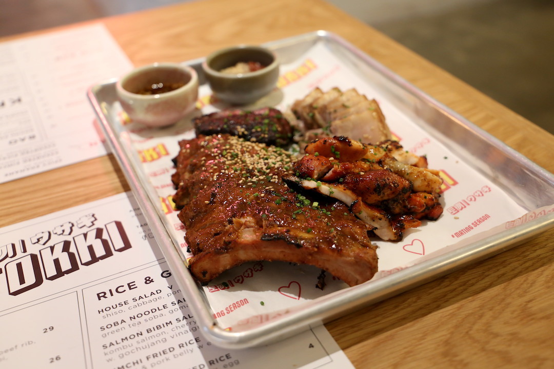 BBQ tray, Tokki, Japanese Korean restaurant, Surry Hills, Sydney