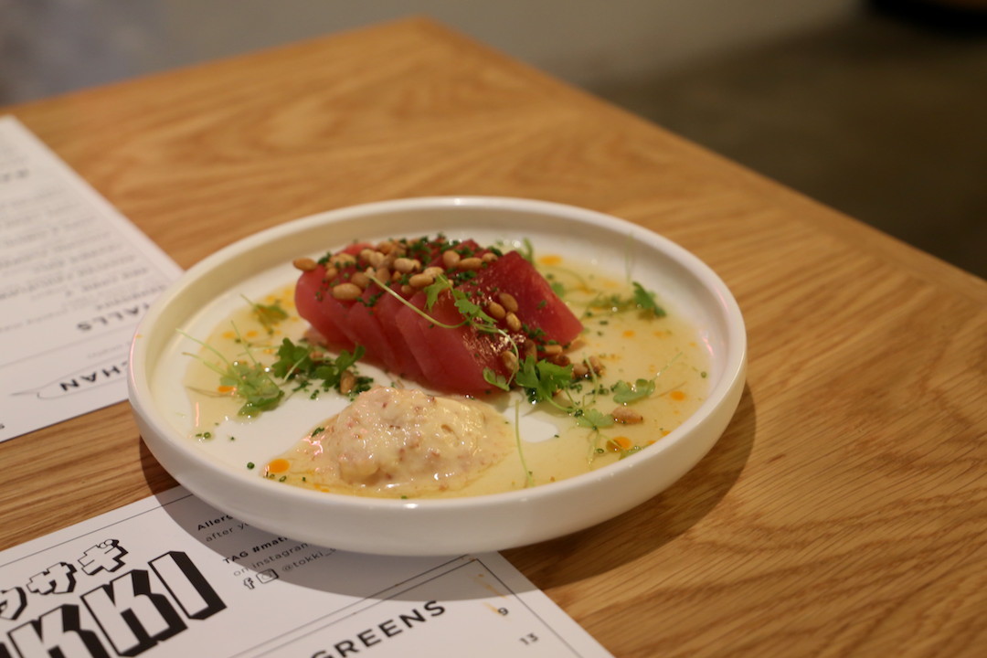 Yellow fin tuna, Tokki, Japanese Korean restaurant, Surry Hills, Sydney