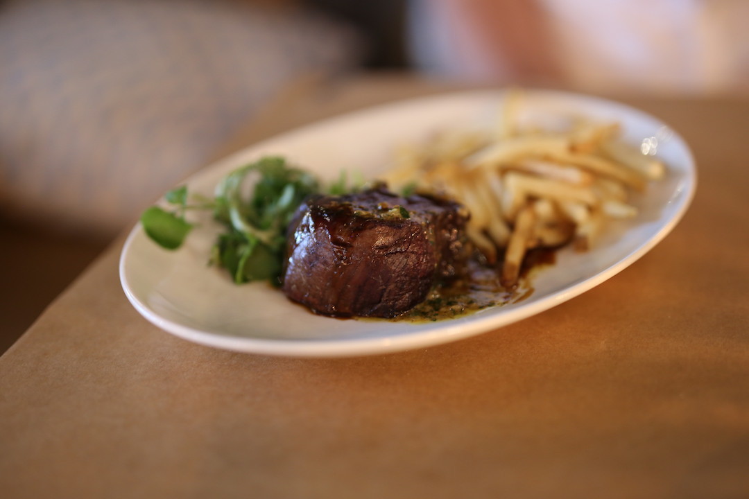 Steak frittes, Frenchies Brasserie, Northern Beaches, Sydney